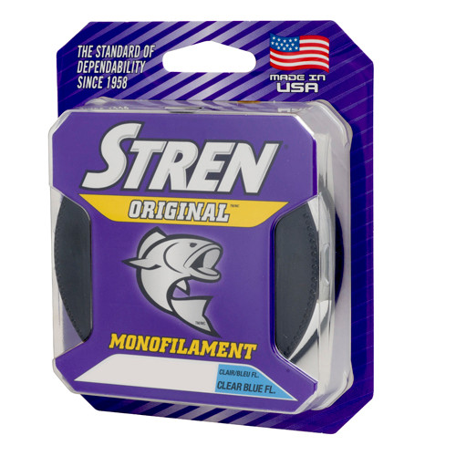 Stren Original Monofilament 250-330yd SPOOL Fishing Line Clear Blue Fluorescent CHOOSE YOUR LINE WEIGHT!