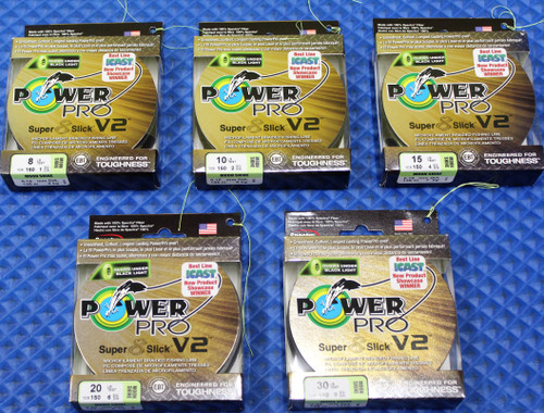 Power Pro Microfilament Braided Line Moss Green 1500 Yards CHOOSE