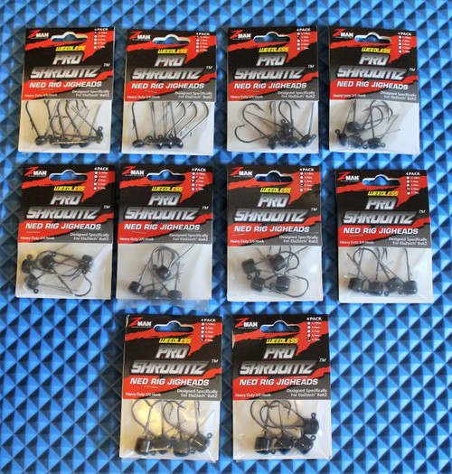 Z-MAN Mag ShroomZ Jig Worm Jigheads Series 3-Pack CHOOSE YOUR COLOR &  WEIGHT!