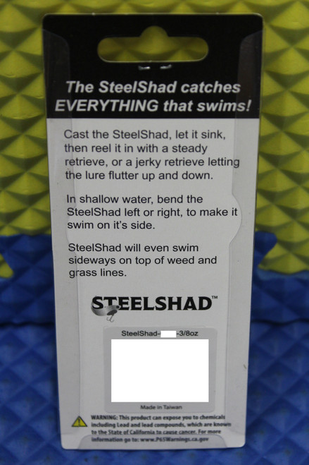 The Original SteelShad Fishing Lure SS 3/8 OZ 2-3/4" CHOOSE YOUR COLOR!