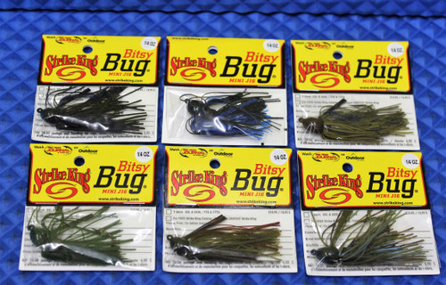 Strike King Bitsy Bug Mini Jig 1/4 OZ BBJ14 CHOOSE YOUR COLOR!