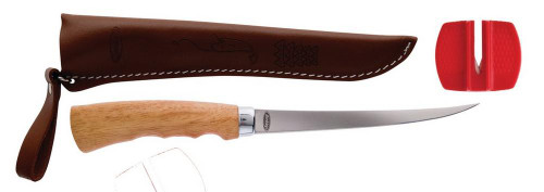 Berkley Fillet Knife With Sheath And Sharpener  Wood Handle BCFFK-6IN 1318359