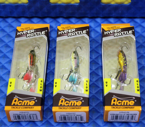 Acme Tackle Company Hyper-Rattle 1.5" Hard Jig Bait HR4 UV  Glow CHOOSE YOUR COLOR!