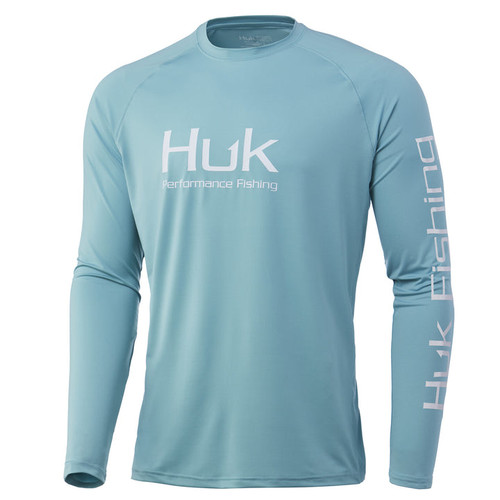 HUK Pursuit Vented Long Sleeve Shirt H1200396-481 Porcelain Blue