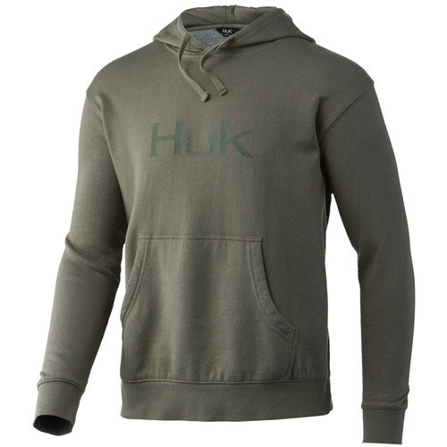 HUK Fishing Hoodie Shirts With Neck Gaiter Men's Long Sleeve