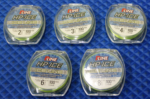 P-Line HP-ICE Copolymer Ice Line 100 yds PIFG Fluorescent GRN CHOOSE YOUR LINE WEIGHT!