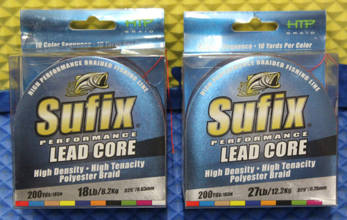 Sufix 832 Advanced Lead Core - 18lb - 10-Color Metered - 600 yds [658- –  Tri Cities Tackle, sufix 832 