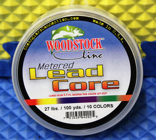 WOODSTOCK THE ANGLER'S CONNECTION LEAD CORE LINE MARKED CHOOSE YOUR LENGTH!