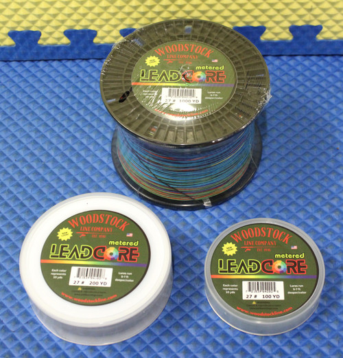 Woodstock Line Company Multi Colored Metered Lead Core Line CHOOSE YOUR LENGTH!