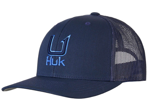 HUK Filled Barb U Trucker Hat OSFM H3000466-413-1 Naval Academy