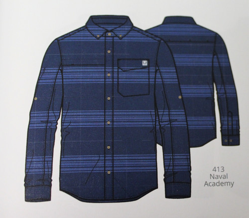 HUK Sea Barrier Fall Fishing Shirt LS Button Down H1500175-413-CHOOSE YOUR SIZE!