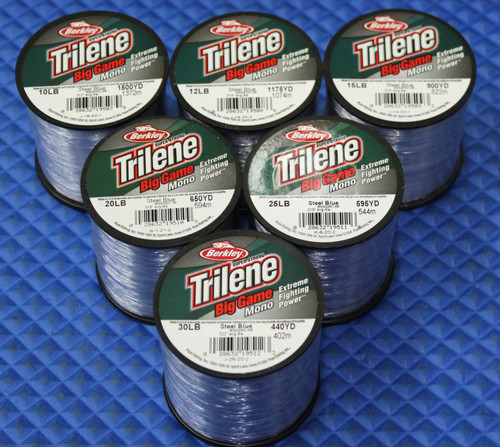 Berkley Trilene Big Game Steel Blue 1/4 LB Spools Monofilament BGQS CHOOSE  YOUR LINE WEIGHT