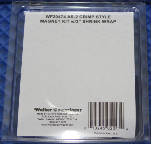 Walker Downrigger AS-2 CRIMP STYLE MAGNET KIT (3" W/SHRINK WRAP) By Bert's Custom Tackle WF20474