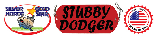 Silver Horde Gold Star Stubby Dodger Ultra Violet Or Glow Size 2-1/2"X 6" 4950 025 Series CHOOSE YOUR MODEL!