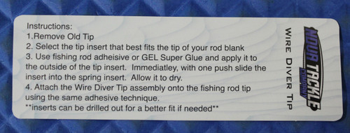 Nova Tackle Company Wire Diver Tip CHOOSE YOUR COLOR!
