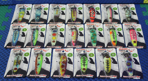 Beavers Lures Standard Trolling Spoon Glow In The Dark  CHOOSE YOUR  COLOR!