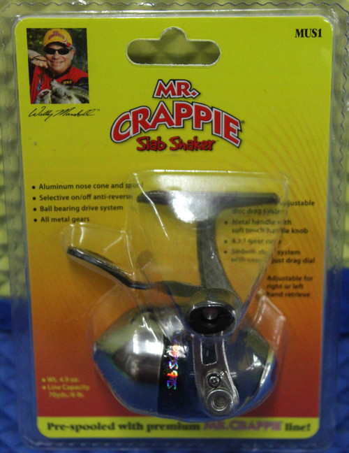 Mr. Crappie Slab Shaker Crappie Reel Pre-spooled With Premium Line MUS1