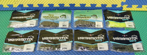 Gary Yamamoto Grub 4" Single Tail Soft Bait 20 Pack 40-20 Series CHOOSE YOUR COLOR!!