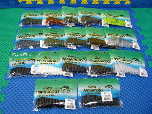 Gary Yamamoto 5" Super Grub Single Tail Soft Bait 20 Pack  18-20 Series CHOOSE YOUR COLOR!!