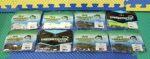 Gary Yamamoto 5" Super Grub Single Tail Soft Bait 20 Pack  18-20 Series CHOOSE YOUR COLOR!!