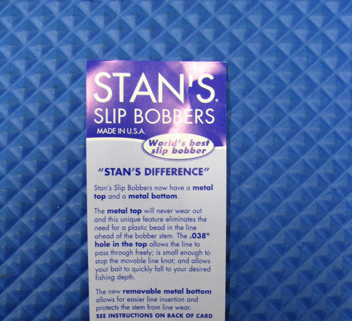 Stan's Slip Bobbers With Removable Metal Bottom Size 52ADB CHOOSE YOUR COLOR!!!