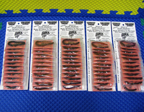 Kelly's Plow Jockeys Famous Original Scented Bass Worm PJ-100 Series  CHOOSE YOUR COLOR!