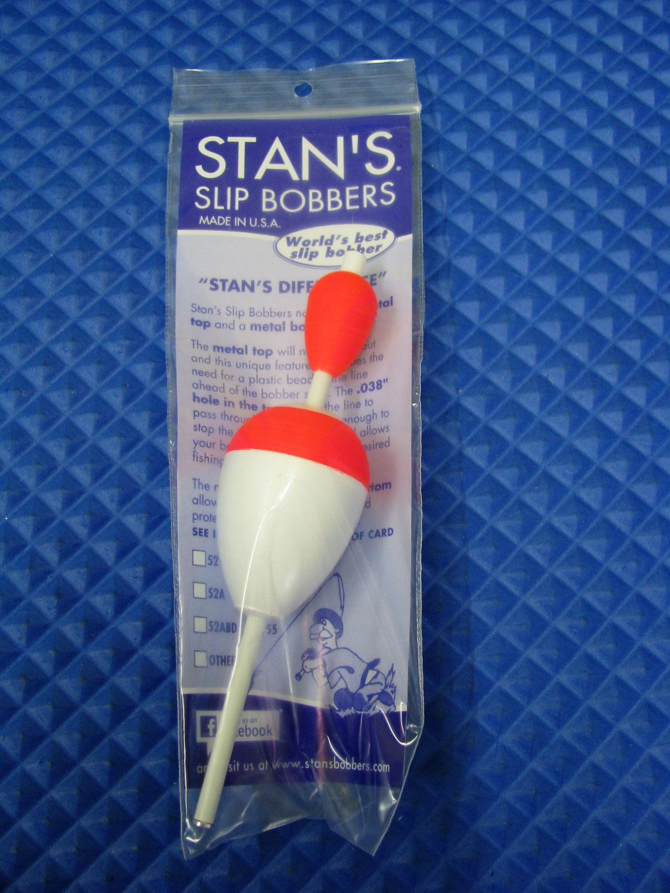 Stan's Slip Bobbers Size 53J Red/White Teardrop Float With Red Top ...