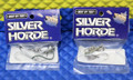 Silver Horde 4" & 5" Plug Replacement Harnesses With Beads And 2 Treble Hooks CHOOSE YOUR SIZE!