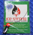 Ice Strong Titanium Spring Bobbers #70 XL With Flame Red Bead .020