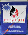 Ice Strong Titanium Spring The Pulse Bobber With Bead .010 For 2.0-3.0mm Tungsten Jigs & Ice Flies Flame Red-Orange