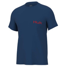 HUK KC Flag Fish Tee Short Sleeve Shirt H1000415-489 Set Sail CHOOSE YOUR  SIZE!