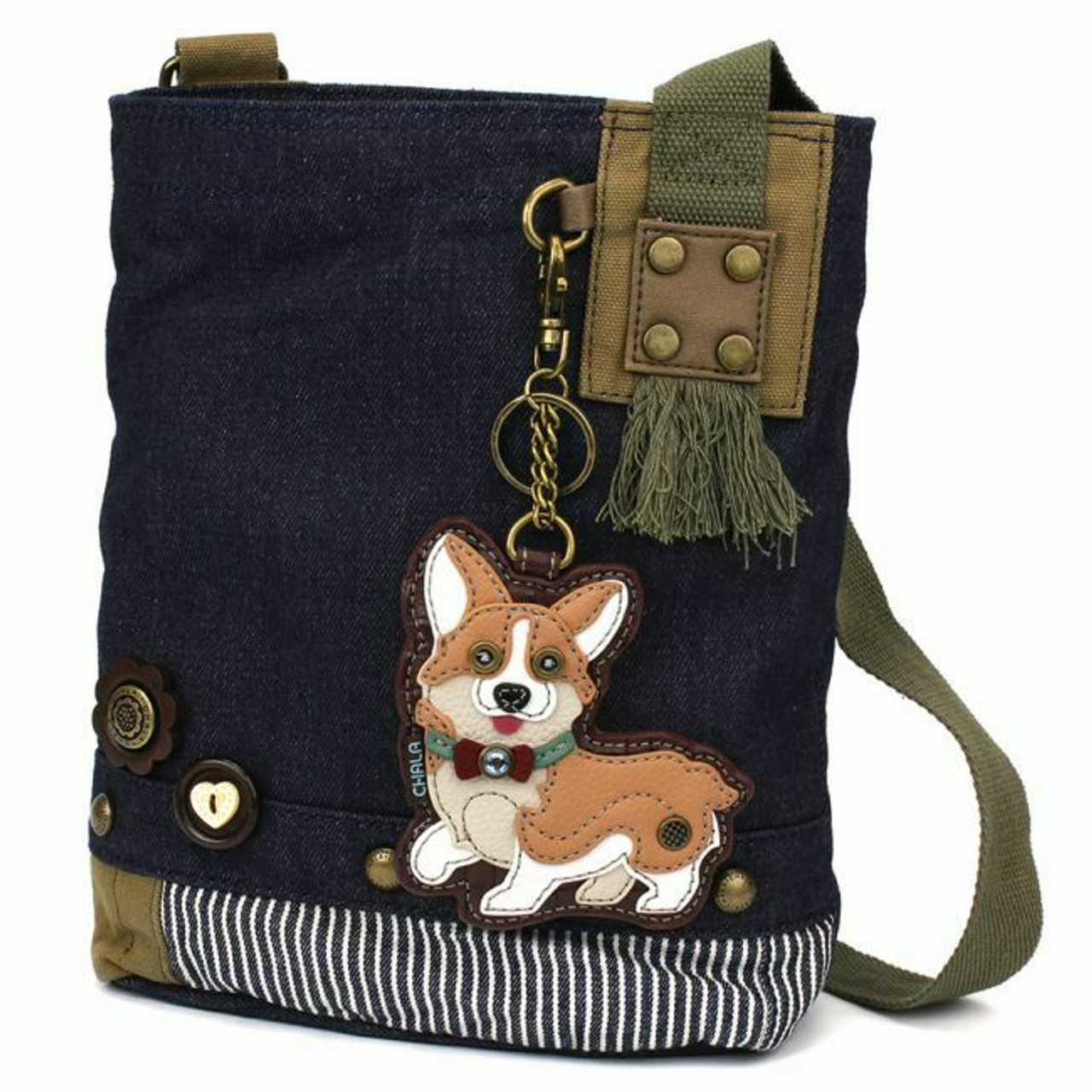 Chala Cardigan Corgi Key Fob/Coin Purse