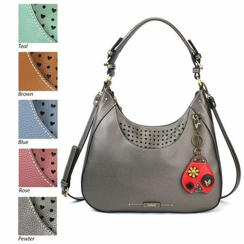 Chala Dulce Bolsa Hobo Ladybug Peltre Gris Gris Bolso Cruzado Regalo Monedero