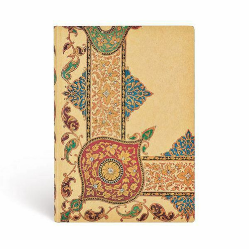 Paperblanks Journal ULTRA 7x9" FLEXIS Lined Soft VISIONS OF PAISLEY Ivory Log