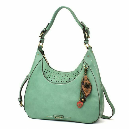 New Chala Sweet Tote Hobo Teal Green gift Crossbody Bag SPIDER Halloween