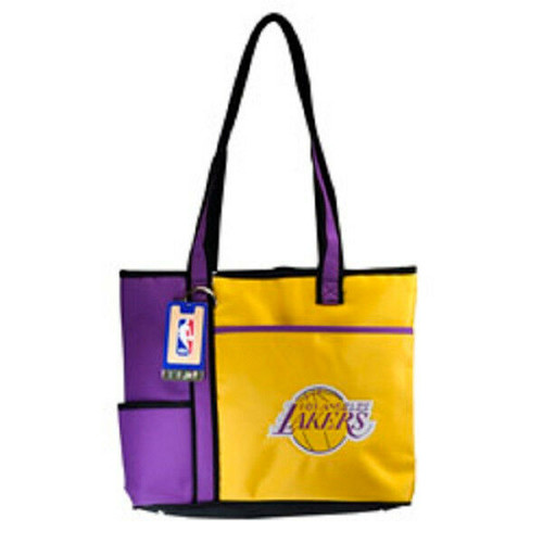 New Gameday Tote Purse Bag NBA Licensed LOS ANGELES LAKERS Embroidered Logo gift