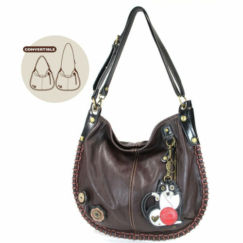 Neuf Chala Convertible Hobo Grand Sac Fourre-Tout Fat Cat Vegan Cuir