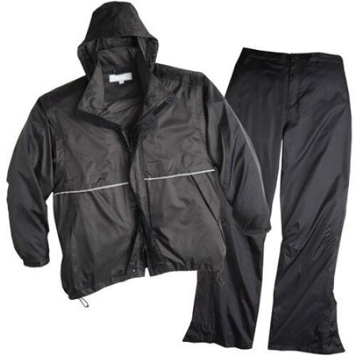 New Shed Rain ShedRain Golf Sports Rain Suit BLACK Jacket Pants Medium UNISEX