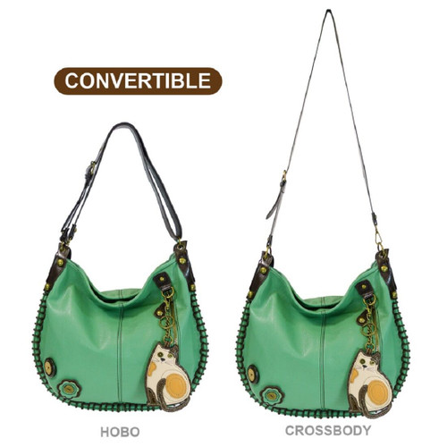 Neuf Chala Convertible Hobo Grand Sac Fourre-Tout Lazzy Chat Vegan Cuir