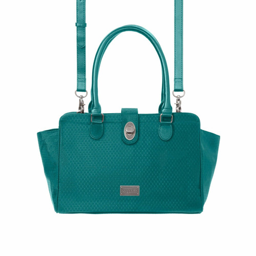 Nuevo Baggallini Elizabeth Cartera Cypress Azul Verde Cruzado Ligero Bolso