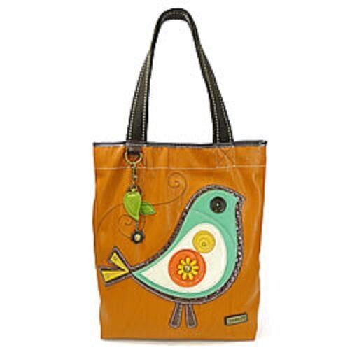 Neu Chala Handtasche Alltag Tragetasche Vogel Dunkelorange Tasche & Fisch Charm