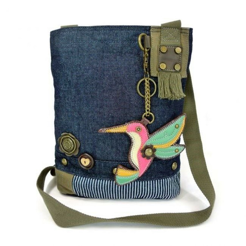 Neuf Chala Sac à Main Patch Bandoulière Colibri Jeans Bleu Marine Mignon Cadeau