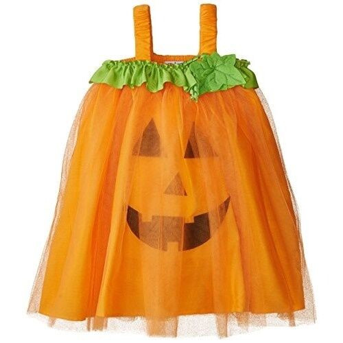 Nuevo Mud Pie Otoño Calabaza Halloween Tul Vestido Naranja 12 Mos a 4t