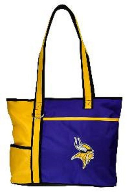 New Gameday Tote Purse Bag NFL Licensed MINNESOTA VIKINGS Embroidered Logo gift