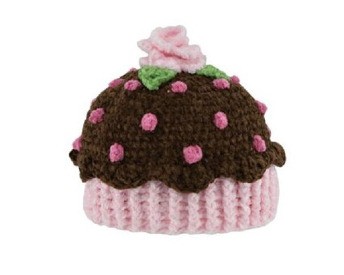 San Diego Hat BROWN CUPCAKE Bonnet Beanie 1-2 yrs 12-24 Months Baby Toddler Girl