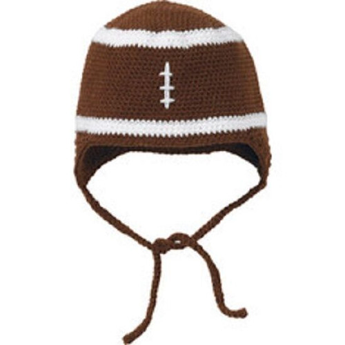 San Diego Hat BROWN FOOTBALL Bonnet Beanie 6-12 Months Baby Girl Boy Unisex gift