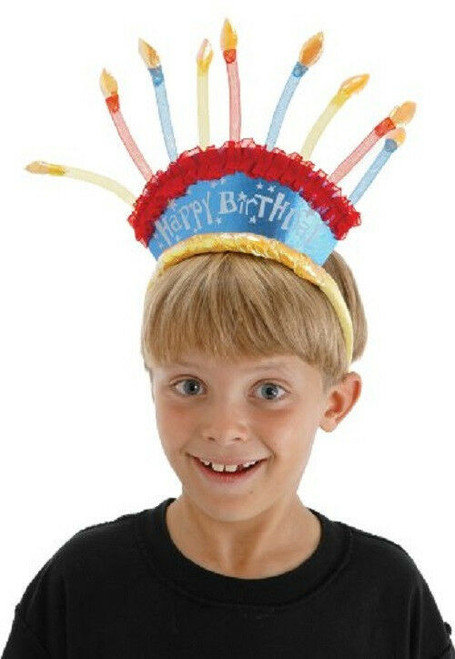 New Elope BIRTHDAY CANDLES Costume Headband Cute gift Multi-colored