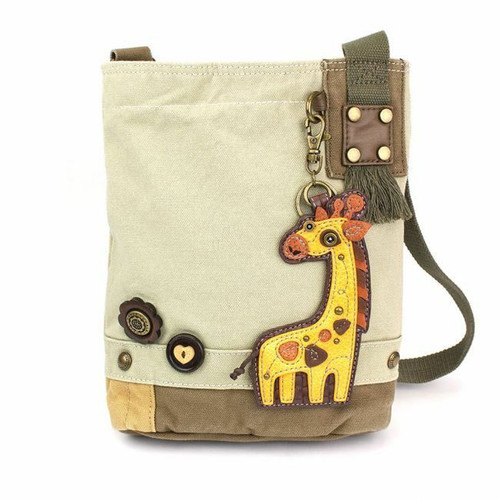 New Chala Handbag Patch Crossbody Sand Light Brown Bag Canvas gift Giraffe