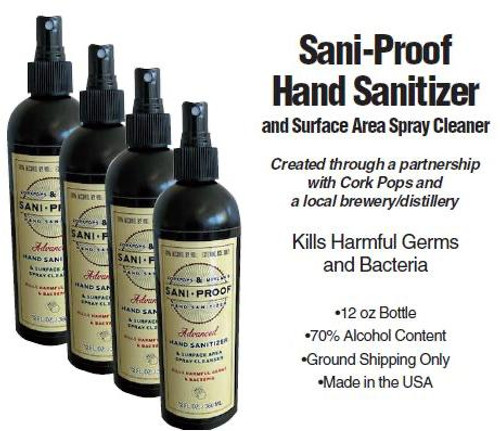 Hand Sanitizer MADE IN USA 12 oz  70% Sani-Proof 