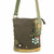 New Chala Patch Crossbody Metal DRAGONFLY Bag Canvas gift Messenger DARK BROWN